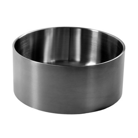 Раковина из нержавеющей стали Melana Ring380 сатин 40х40 накладная цвет хром без отверстий под смеситель