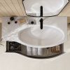 Раковина керамическая Kerama Marazzi RIVA RV.wb.100Rh 100х50 подвесная цвет белый 1 отверстие под смеситель