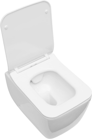 Чаша унитаза подвесная Allen Brau Liberty 4.33007.20 цвет белый без сиденья безободковая каскадный смыв