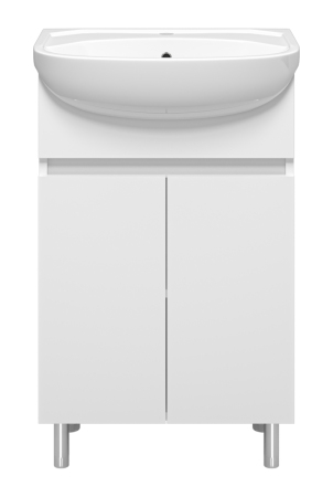 Тумба под раковину Misty Элегия Э-Эле01055-011Н 50х30 напольная цвет белый