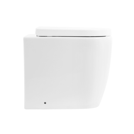 Чаша унитаза приставная BelBagno MARINO BB105CBR цвет белый без сиденья безободковая каскадный смыв