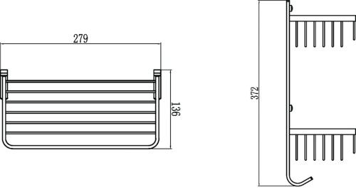 Полка в ванную комнату Savol S-002522 - фото 3