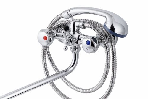 Cмеситель для ванны и душа TSARSBERG TSB-111-41 настенный хром - фото 2