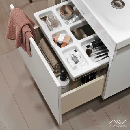Тумба с раковиной Alavann Cosmetic ALV1035000 60х50 подвесная цвет белый