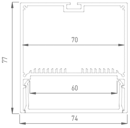 Профиль алюминиевый Designled LS 00-00001079