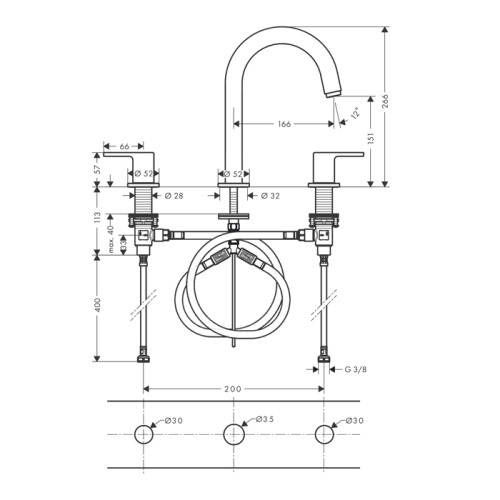 Смеситель Hansgrohe Vernis Shape 71563000 на раковину хром - фото 2