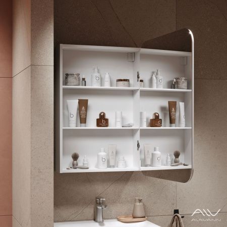 Зеркало-шкаф Alavann Cosmetic ALV0770001 60х80 подвесной цвет белый