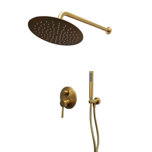 Душевая система Raiber RPG-005 встраиваемая в стену цвет золото - фото 3