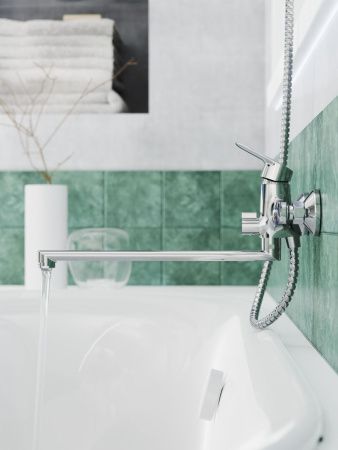 Смеситель для ванны Tokito HAPPO TOK-HAP-1015 настенный хром