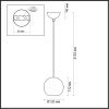 Светильник подвесной Odeon Light Travertino (Травертино) 6626/1L