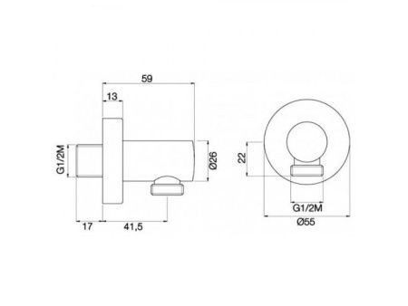 Душевая штанга Fima Carlo Frattini F2150/1CR цвет хром