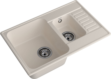 Кухонная мойка Granfest Quarz 21К белый 74х48 цвет белый поверхность матовая