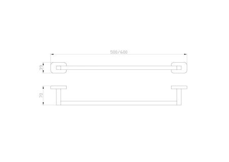 Вешалка для полотенец Wonzon & Woghand GRAFFITY WW-9312-BN