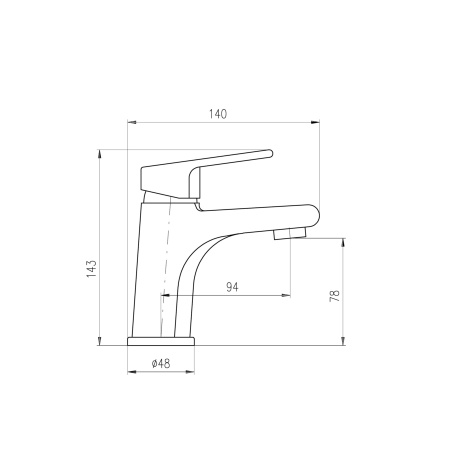 Смеситель RavSlezak Colorado CO126.5Z на раковину золото