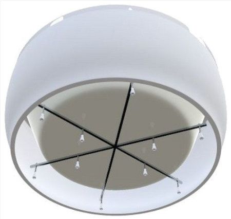 Ванна акриловая Aima Design OMEGA 01омн1818 180х180 отдельностоящая круглая без каркаса