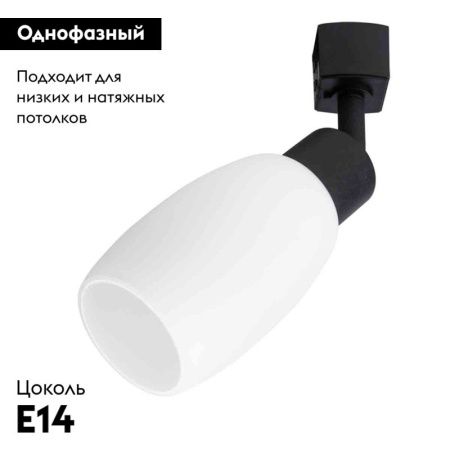 Светильник на шине Arte Lamp Miia (Мииа) A3055PL-1BK