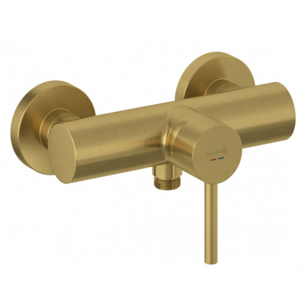Смеситель Kludi BOZZ 38831N076 настенный золото брашированное/шлифованное без термостата