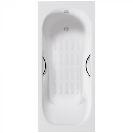 Ванна чугунная Delice Malibu DLR230607R-AS 150х75 пристенная прямоугольная без ножек с отверстиями под ручки