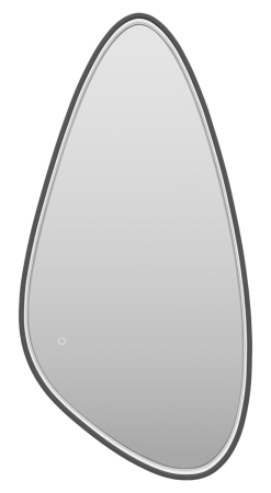 Зеркало с подсветкой Brevita Venus VEN-Var-060-black 60х120 подвесное