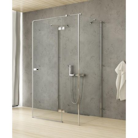 Душевой уголок New Trendy REFLEXA Chrome EXK-5234 120х110 стекло прозрачное профиль хром без поддона