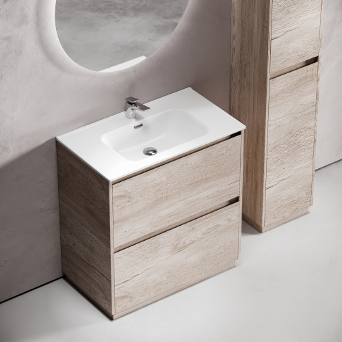 Тумба под раковину Sancos Libra Floor LB80FEG 79х45х84 напольная цвет дуб галифакс натуральный - фото 4