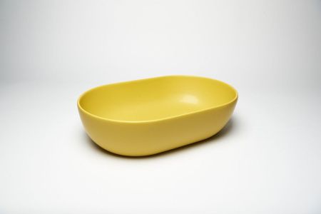 Раковина из сантехнического фарфора Galassia Dream 7308OC 60х40 накладная цвет желтый