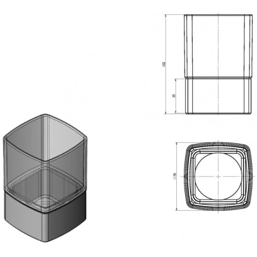 Стакан Langberger BLACK EDITION 11313A-BP - фото 3