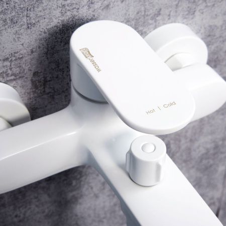 Смеситель для ванны Wasserkraft Mindel 8500 8501 настенный белый