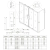 Душевой уголок Veconi Evo E4-SP-CH-170100-01-C9 170х100 стекло прозрачное профиль хром без поддона