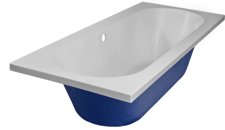 Ванна акриловая C-Bath CBQ001001 170х70 пристенная прямоугольная