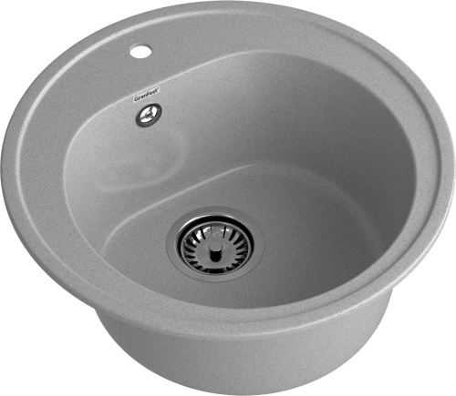 Кухонная мойка Granfest Rondo R-510 серый 51х51 цвет серый - фото 2