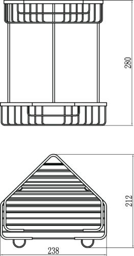 Полка в ванную комнату Savol S-002832-2 - фото 2