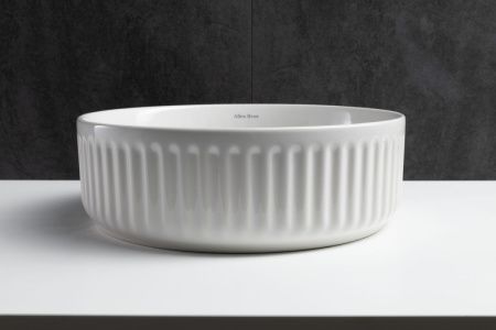 Раковина керамическая Allen Brau Fantasy 4.11032.20 40х40 накладная цвет белый без отверстий под смеситель