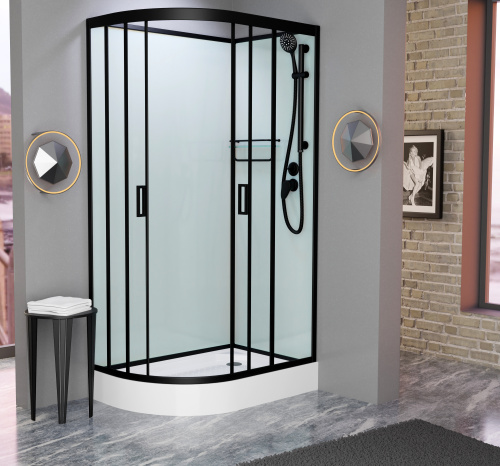 Душевая кабина Frank 214215 120х80 с крышей ориентация правая - фото 2 Душевая кабина Frank 214215 120х80 с крышей ориентация правая - фото 2