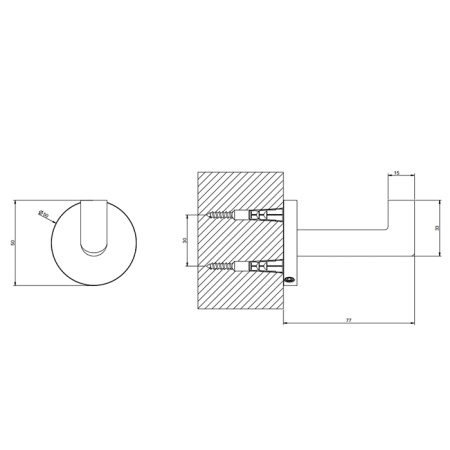 Крючок Gessi Tondo 63621#149