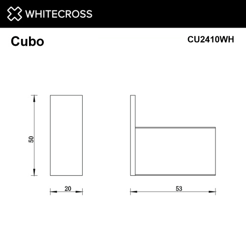 Крючок Whitecross Cubo CU2410WH - фото 2