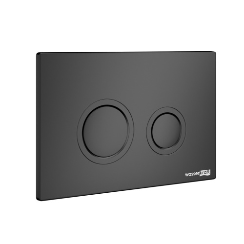 Клавиша смыва механическая Wasserkraft MB01 цвет черный матовый - фото 2