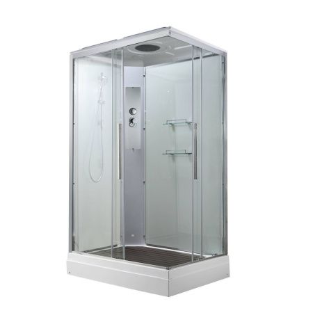 Душевая кабина AvaCan K K2810 100х80 прямоугольная с крышей ориентация универсальная