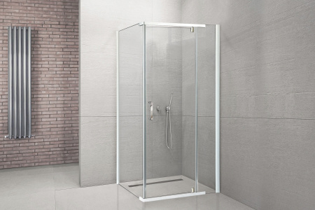 Душевой уголок Royal Bath HPVD RB100HPVD-T 100х100 стекло прозрачное профиль белый без поддона