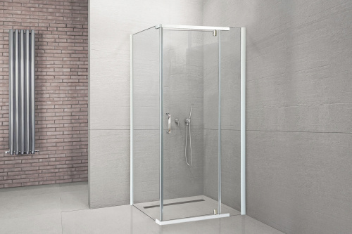 Душевой уголок Royal Bath HPVD RB1110HPVD-T 110х100 стекло прозрачное профиль белый без поддона - фото 2