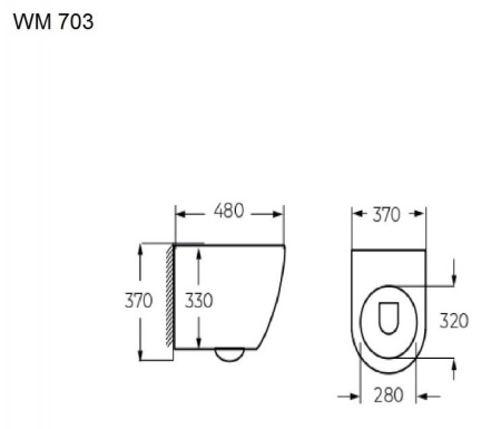 Унитаз Relisan WM 703 Black Гл000026452 черный с сиденьем микролифт безободковый каскадный смыв