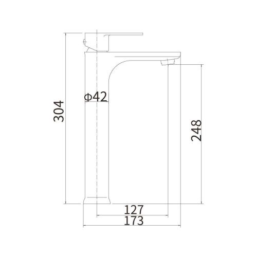 Смеситель для раковины Fashun A51219 на столешницу сатин - фото 3