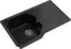 Кухонная мойка Granfest Unique U-840L черный 84х50 цвет черный поверхность матовая