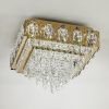 Люстра потолочная LED4U L9438-500-500 GD с УД