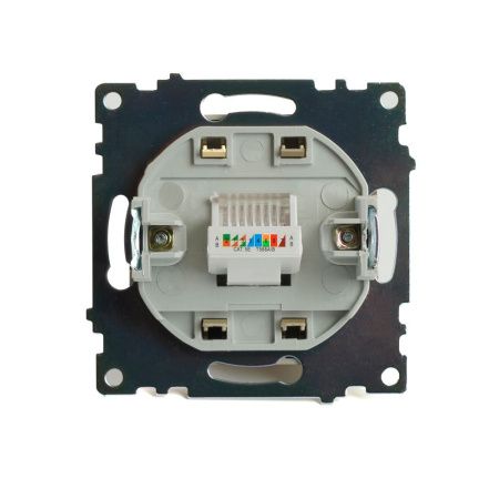 Розетка компьютерная 1-местная RJ-45 Stekker Катрин 49227