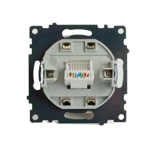 Розетка компьютерная 1-местная RJ-45 Stekker Катрин 49227 - фото 4