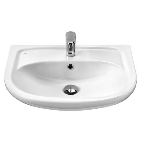 Раковина из сантехнического фарфора Santek Эллада WH110198 60х40 накладная цвет белый