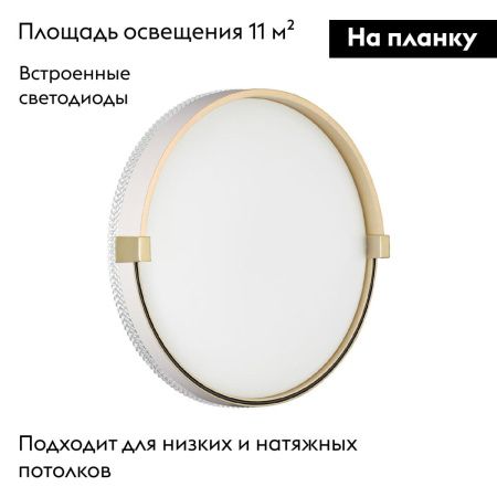 Настенно-потолочный светильник Sonex Olidi white (Олиди вхите) 7646/CL