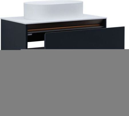 Тумба под раковину Allen Brau Activity 1.34012.AM 80х50 подвесная цвет черный