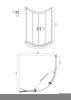 Душевой уголок Ambassador Royal 18015106 90х90 стекло с рисунком профиль хром без поддона